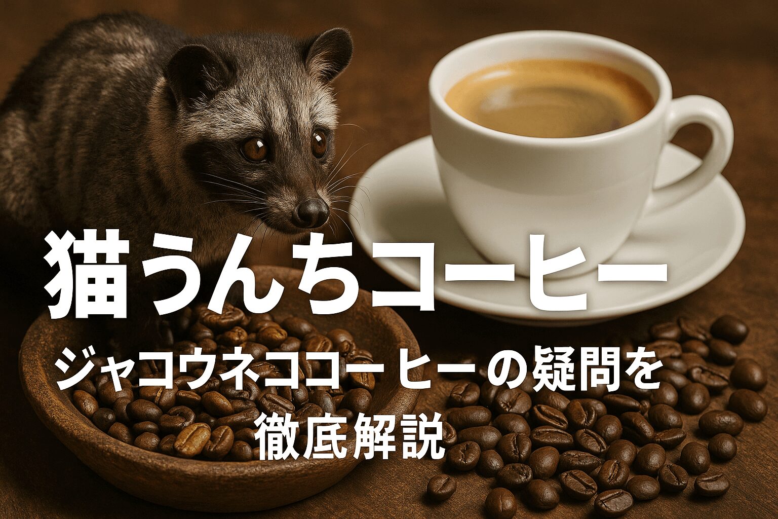 猫　うんち　コーヒー